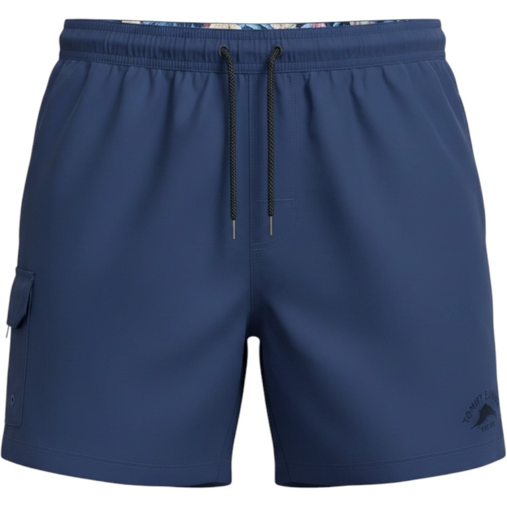 Tommy Bahama Relax Men's Navy Blue Nylon Cargo Swim Trunks XXL 2XL